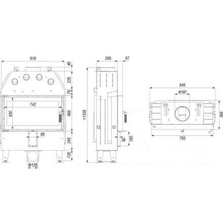 Каминная топка INTRA ME SLIM в Гродно