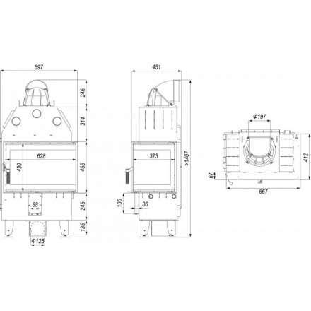 Каминная топка DEFRO HOME INTRA SM BP MINI в Гродно