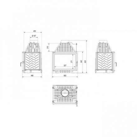 Каминная топка Kratki ZUZIA/ECO в Гродно
