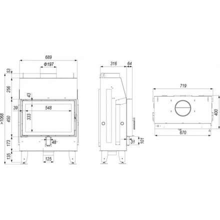 Каминная топка IMPULS SM в Гродно