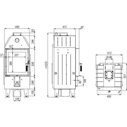 Каминная топка DEFRO HOME INTRA XSM в Гродно