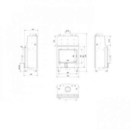 Каминная топка Kratki MBM/PW/10/W в Гродно