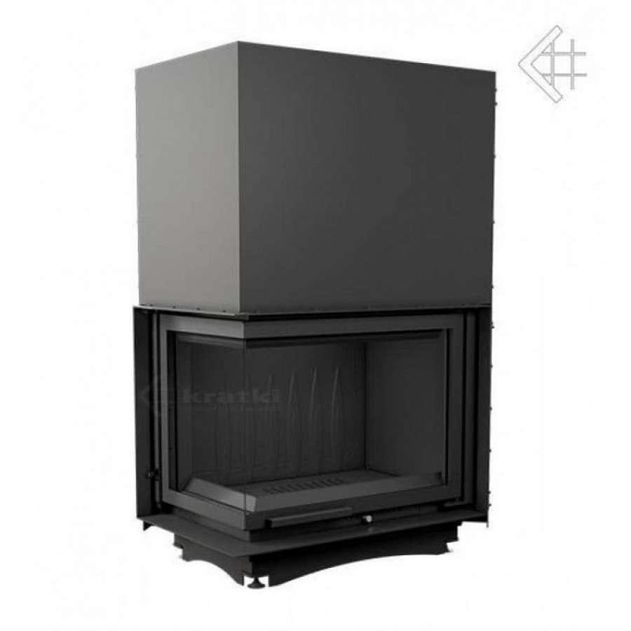 Каминная топка Kratki Amelia/L/BS/G (угловое стекло слева, гильотина) Амазонка бай фото в Гродно