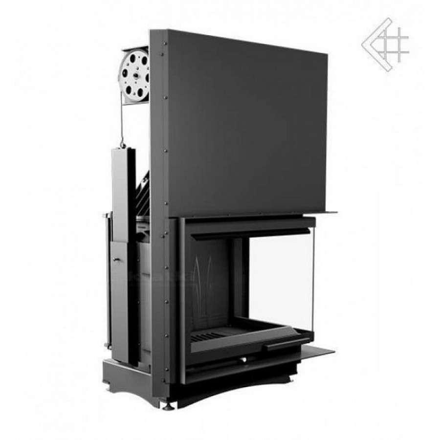 Каминная топка Kratki Amelia/P/BS/G (угловое стекло справа, гильотина) Амазонка бай фото в Гродно