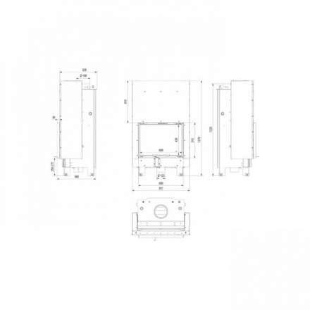 Каминная топка Kratki MBZ/PW/13/G/W в Гродно