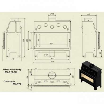 Каминная топка Kratki Mila в Гродно