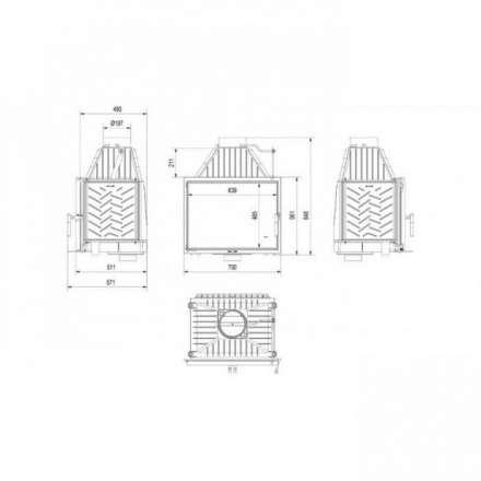 Каминная топка Kratki Zosia 12 в Гродно