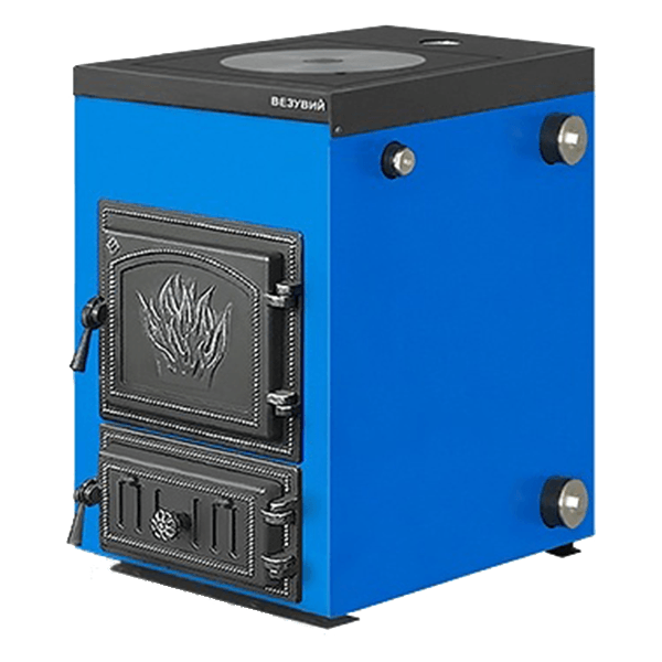 Котел твердотопливный Везувий Эльбрус-14 с плитой Везувий Амазонка бай фото в Гродно