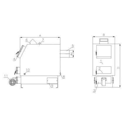 Твердотопливный котел РАТОН КОС-ТВ-23 в Гродно