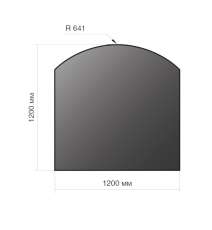 Лист напольный Везувий, 2мм, черный 1200*1200*2 R641 в Гродно