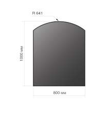 Лист напольный Везувий, 2мм, черный 1000*800*2 R641 в Гродно