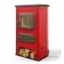 Купить Печь-камин MBS Hit красный сталь в Гродно Амазонка бай фото в Гродно