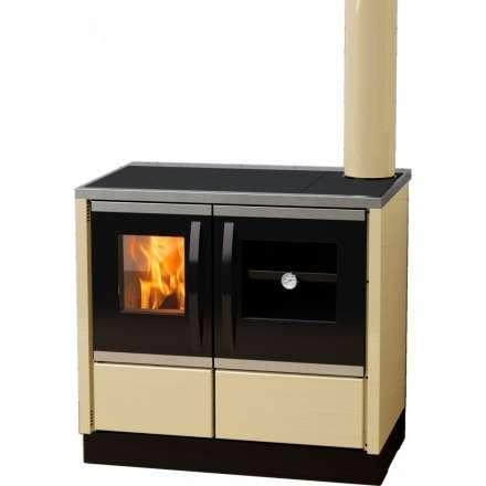 Плита на дровах MBS Thermo Rocky (с водяным контуром) кремовая фото в Гродно