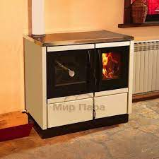 Купить Печь-камин MBS Thermo Rocky (с водяным контуром) кремовая в Гродно Амазонка бай фото в Гродно