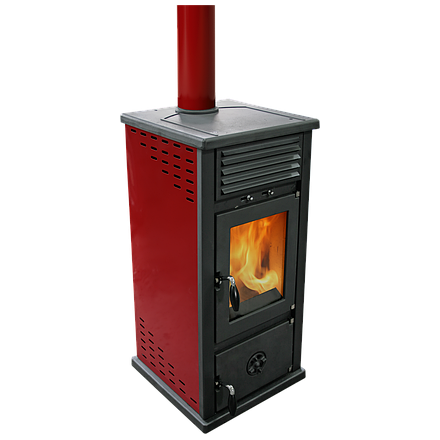 Печь-камин MBS Vesta Plus красная Амазонка бай фото в Гродно