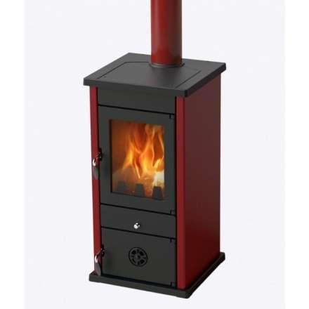 Печь-камин MBS Vesta Eco бордовая фото в Гродно