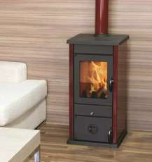 Купить Печь-камин MBS Vesta Eco бордовая в Гродно в Гродно