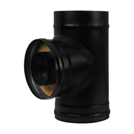 Сэндвич-тройник 90° BLACK AISI 430-0,8 мм утепл. 50 мм в Гродно