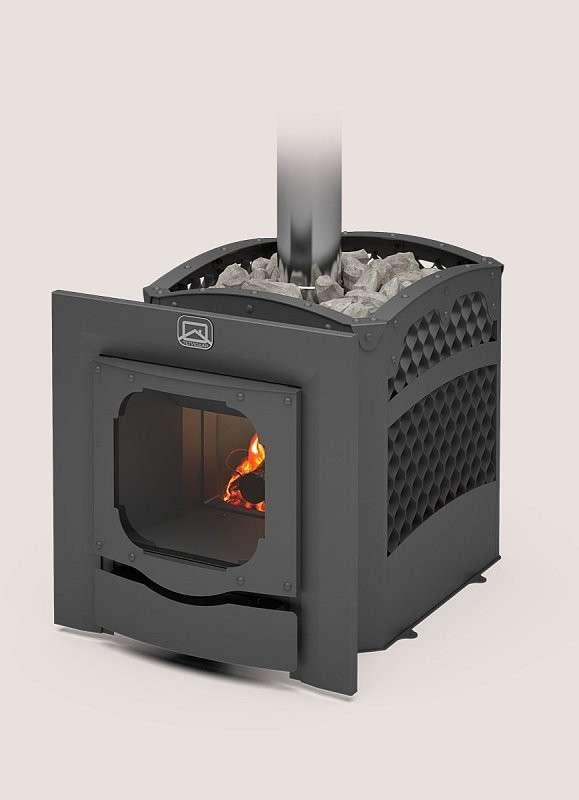 Печь для бани Теплодар Былина-Сетка-12 Ч Панорама (1.1) (без дверцы) купить в Гродно