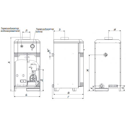 Газовый котел Житомир-10 КС-Г-010 СН (в комплекте) в Гродно